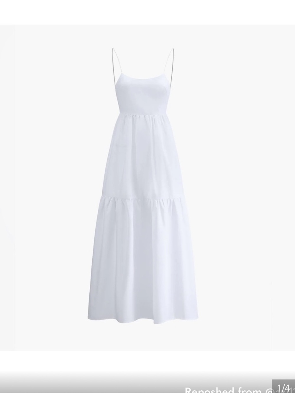 NWT Commense Elegant White Maxi Dress - Picture 4 of 5